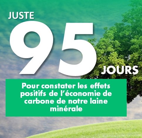 You are currently viewing En 95 jours, on voit les effets positifs de notre laine minérale sur les bâtiments et leurs émissions carbone